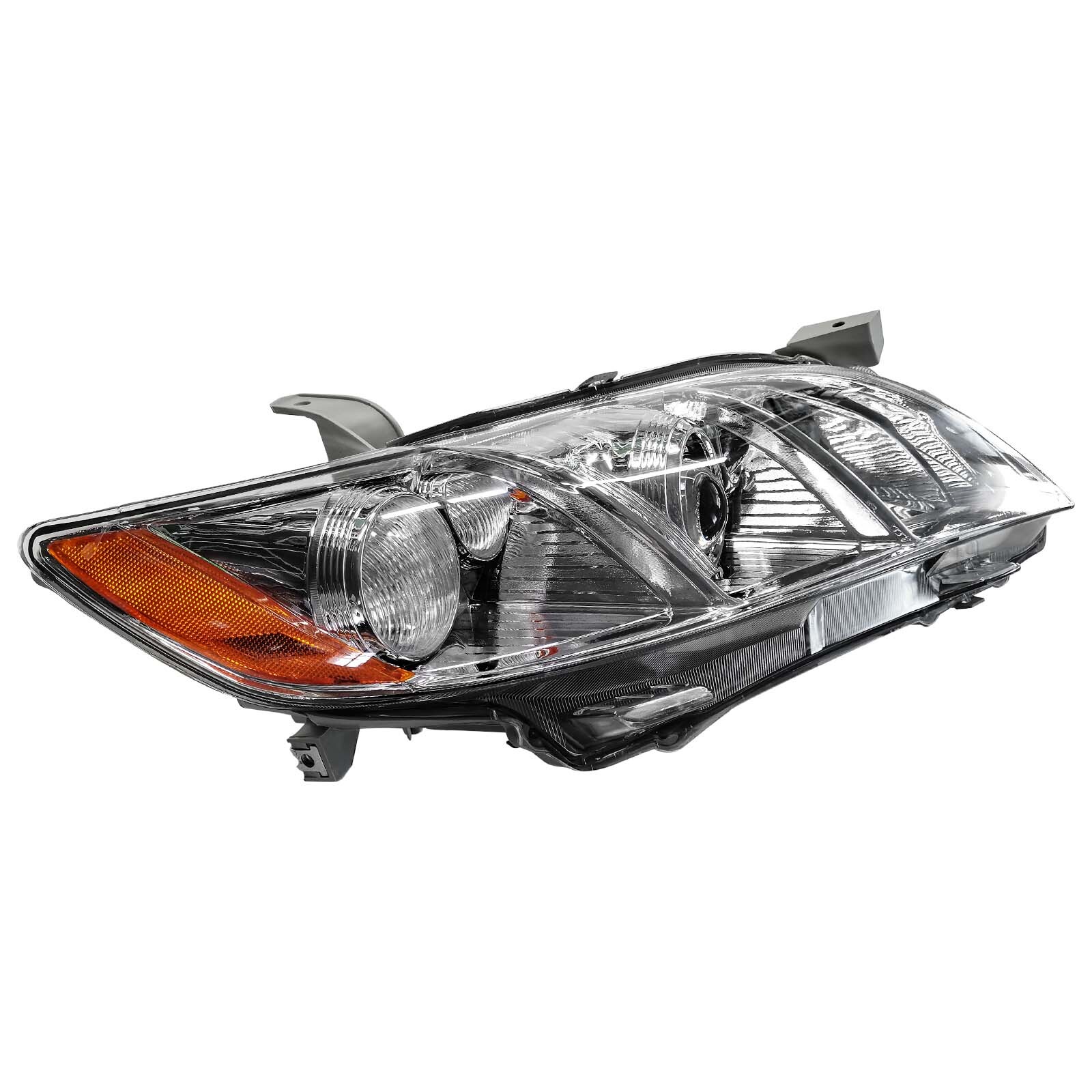 Right+Left Headlights For 2007 2008 2009 Toyota Camry Chrome Clear Projector