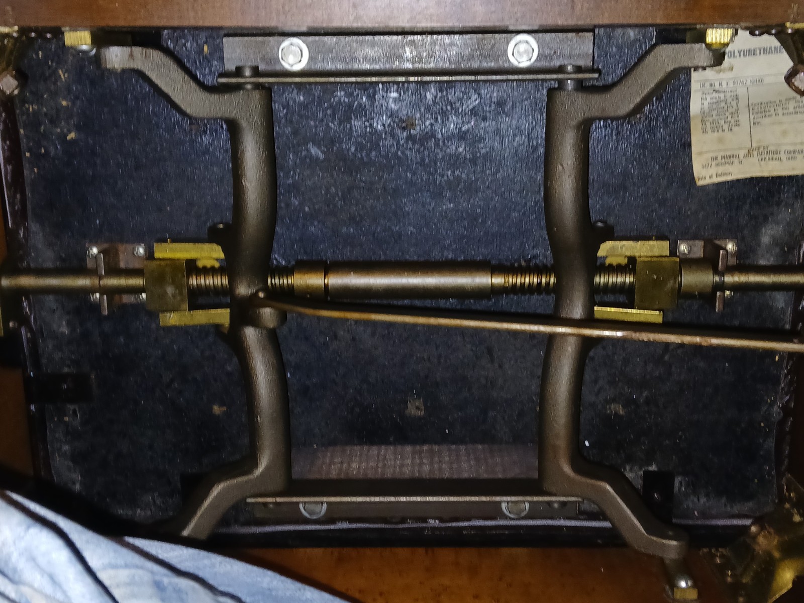 Vintage Piano Adjustable Leather Bench made in Germany free shipping