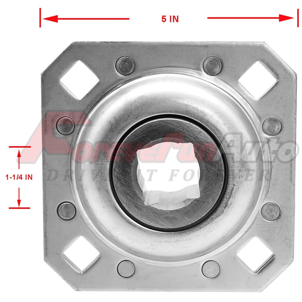 FD209RK Harrow Flange Disc Bearing Unit 1-1/4" Square Bore FD-209-RK DHU114S209