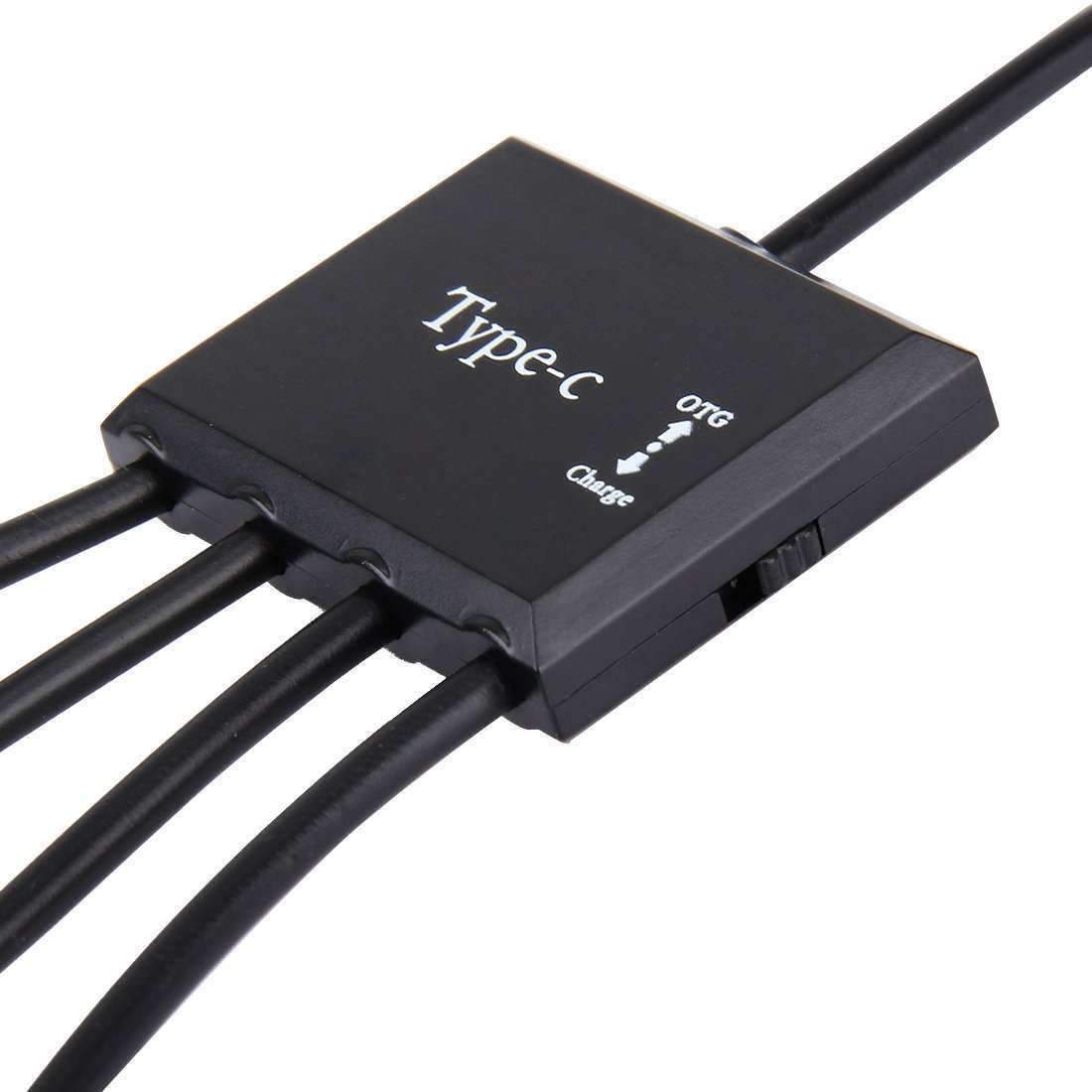 AMZER Portable 4 in 1 USB Type-C Splitter 3 Ports USB 2.0