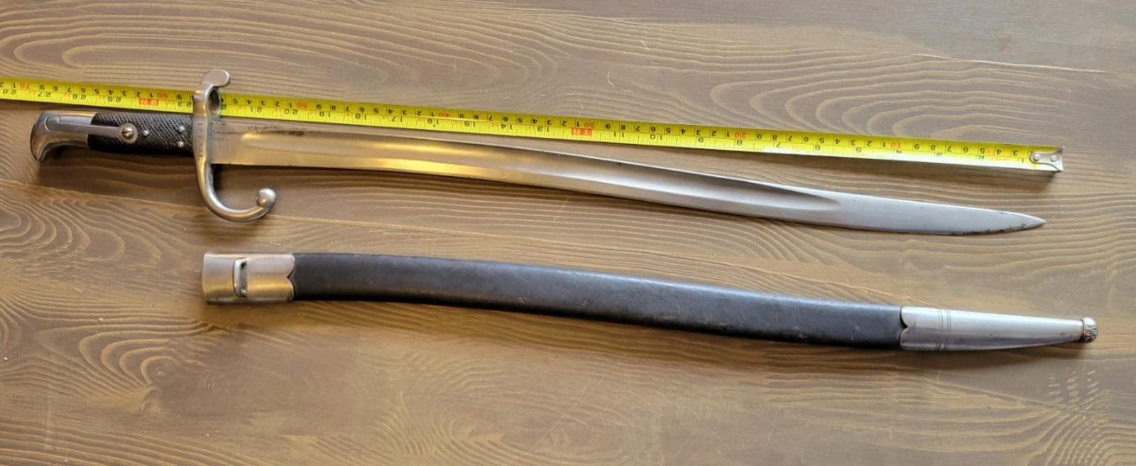Post-Civil-War German Yatagan Bayonet with Matching Numbers