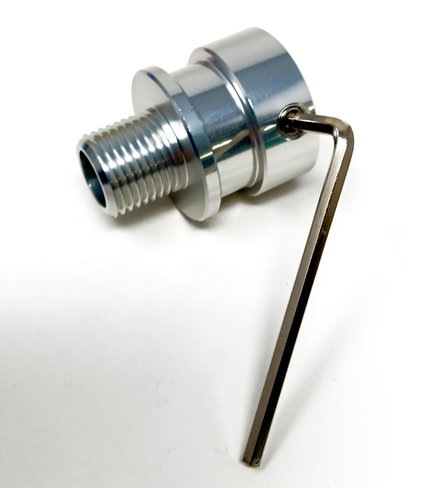 Universal Shift Knob Adapter m16mm x 1.5 fits threadless shift arms Boot Groove