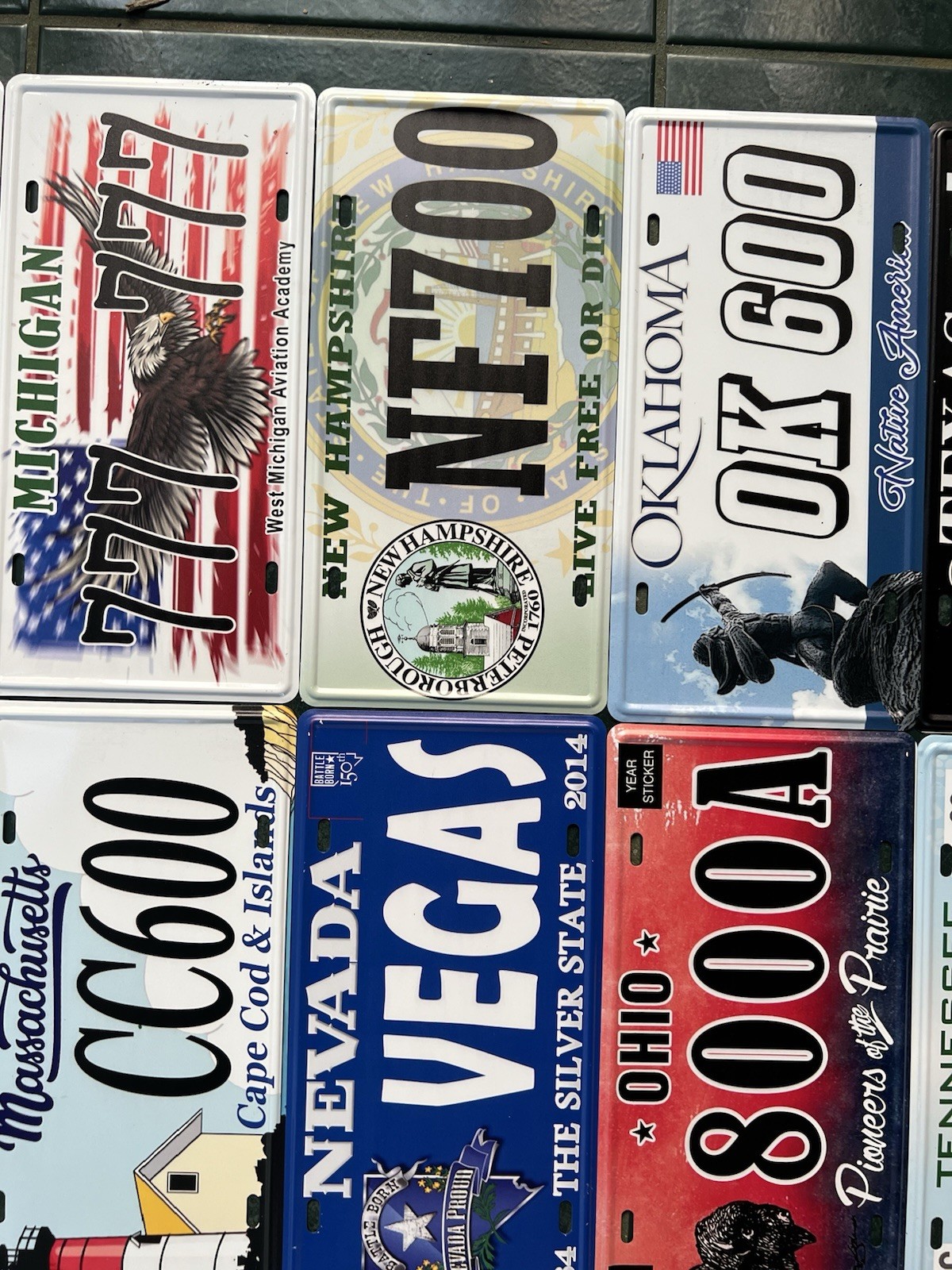 COMPLETE SET - ALL 50 STATES USA LICENSE PLATES LOT REPLICA FOR DECORATION ONLY!
