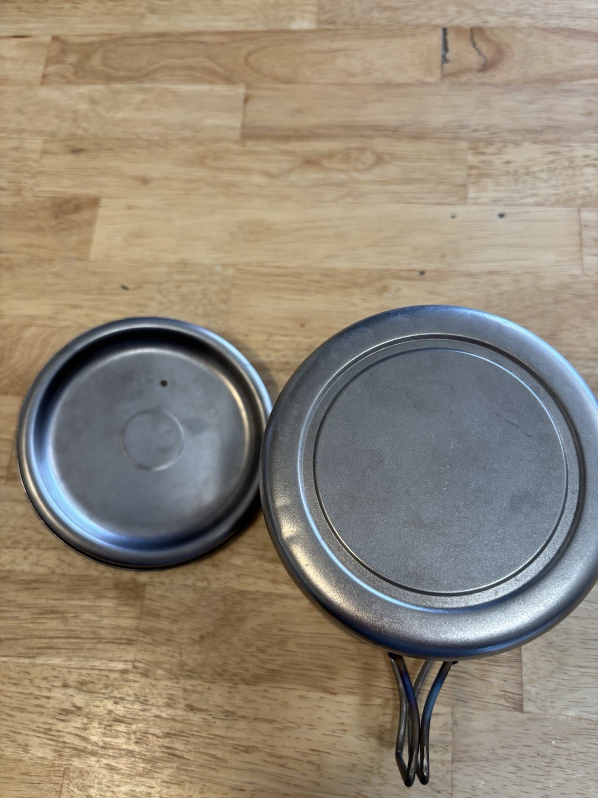 Evernew Titanium Backpacking Pots (2) 1L & 750ml