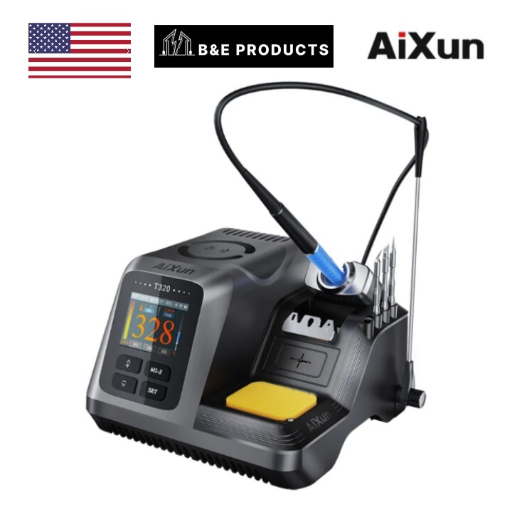 JCID AIXUN T320 Smart Soldering Station With T210 and T245, 2 Handles 6 Tips