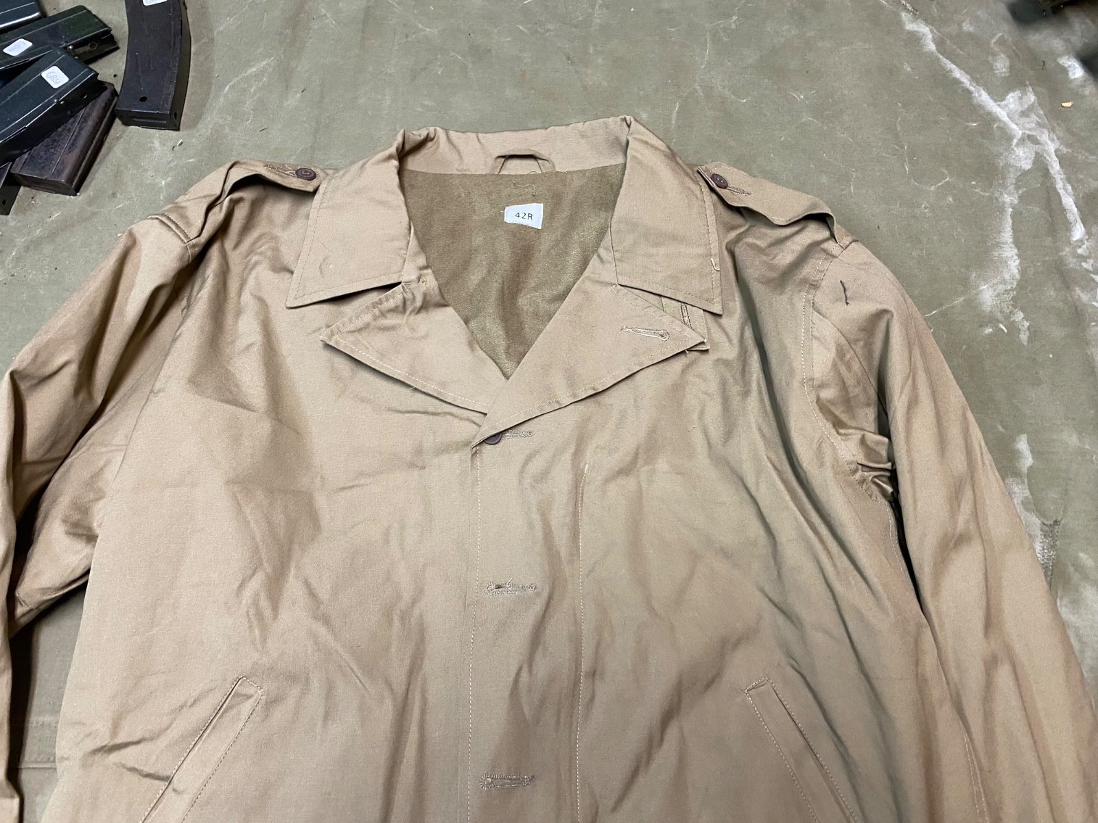 WWII US ARMY INFANTRY M1941 M41 SUMMER COMBAT FIELD JACKET-MEDIUM/LARGE 42R