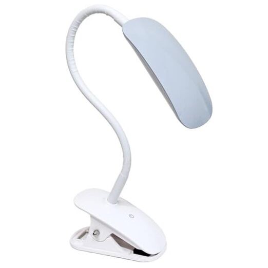 LD2021-GRY Flexi Rounded Clip Light LED Desk Lamp Gray