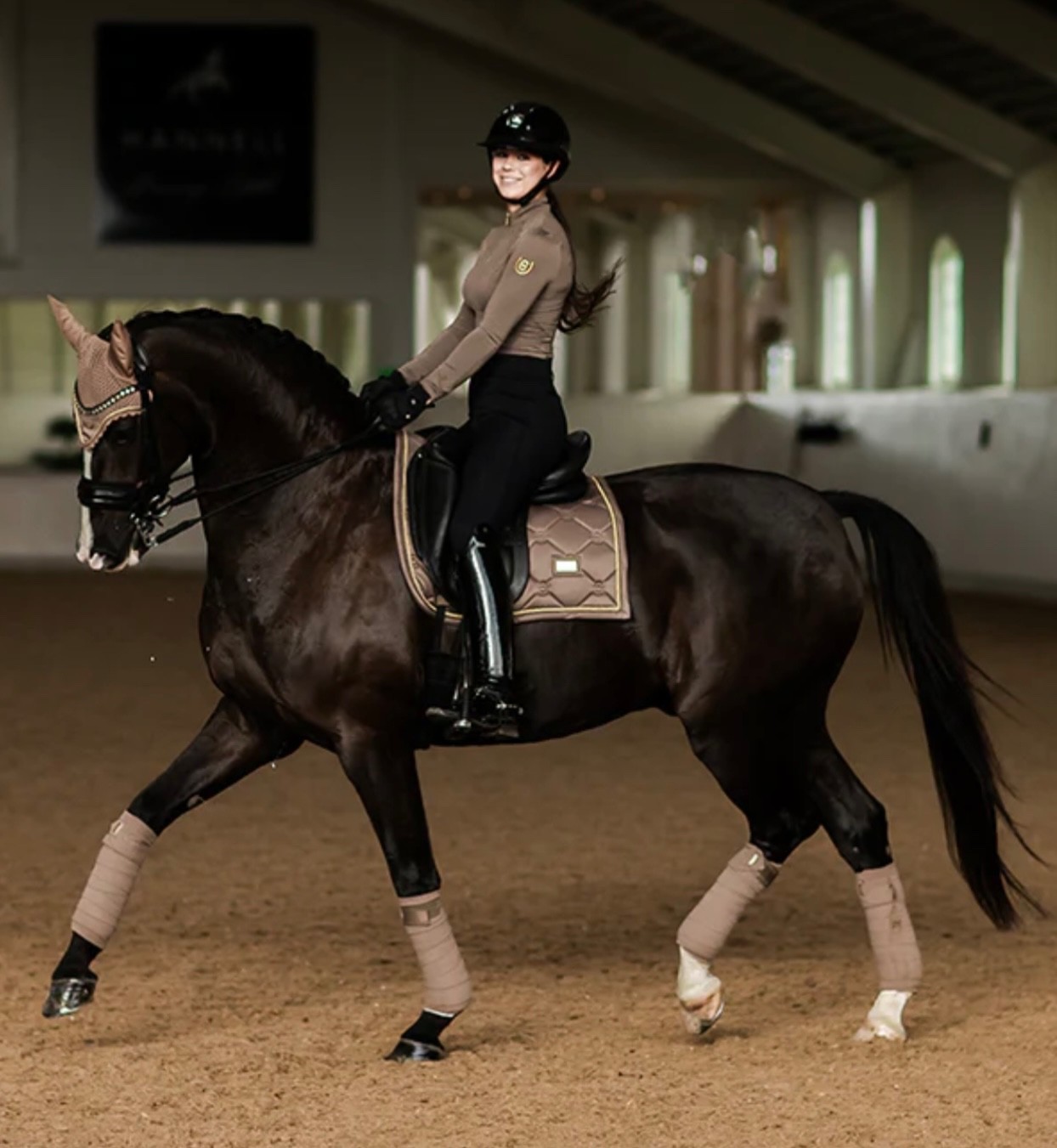 NEW Equestrian Stockholm Polo Leg WRAPS -Set 4-Champagne -Horse Protection-13 ft