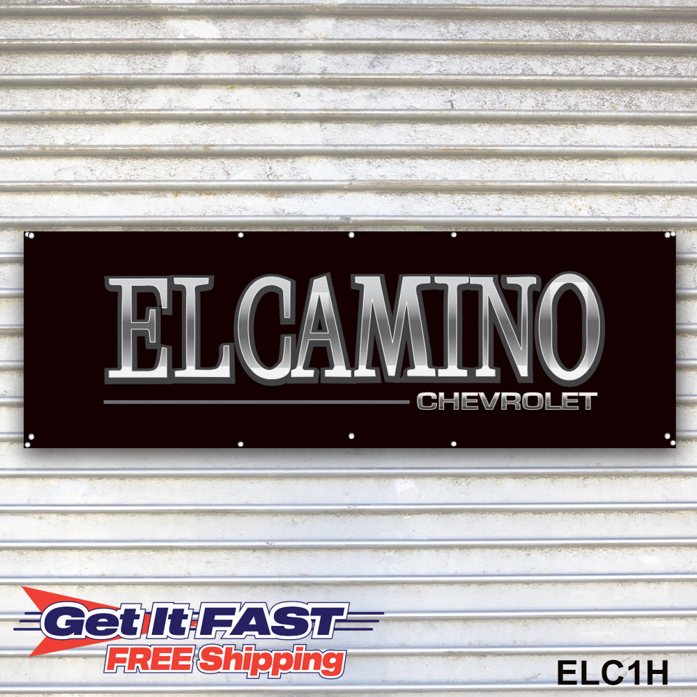 Chevy El Camino Banner Sign Wall Art