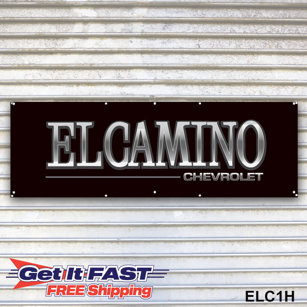 Chevy El Camino Banner Sign Wall Art
