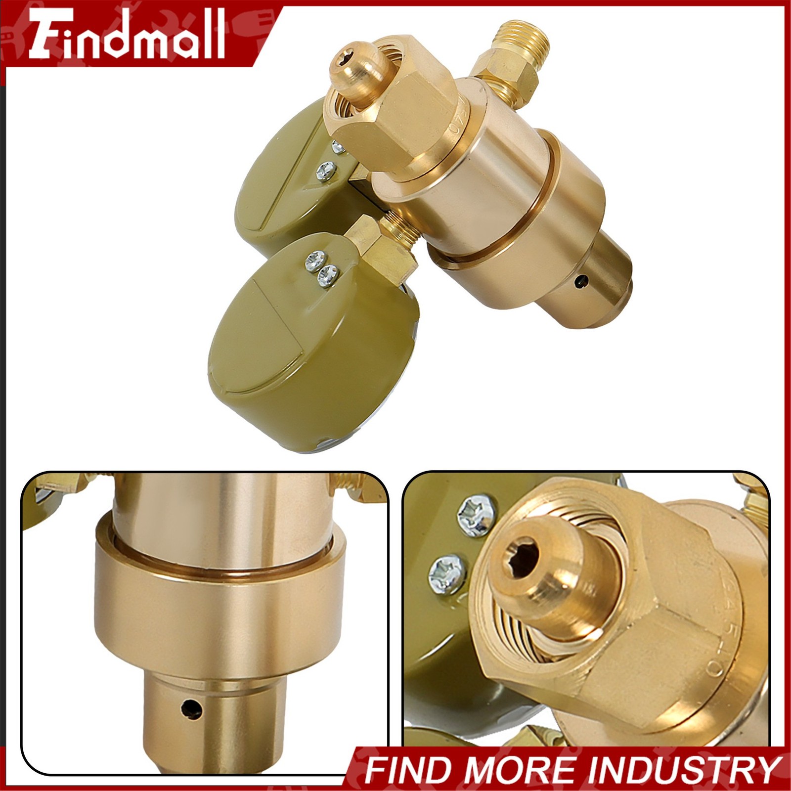 Oxygen Acetylene Gas Regulator Welding Cutting Torch Dual Gauge CGA540 CGA200