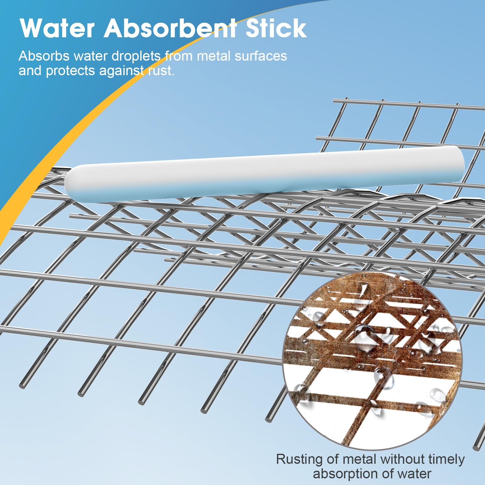 NUHUi Diatom Drying Rod Stick 5 Packs Reusable Moisture-Proof