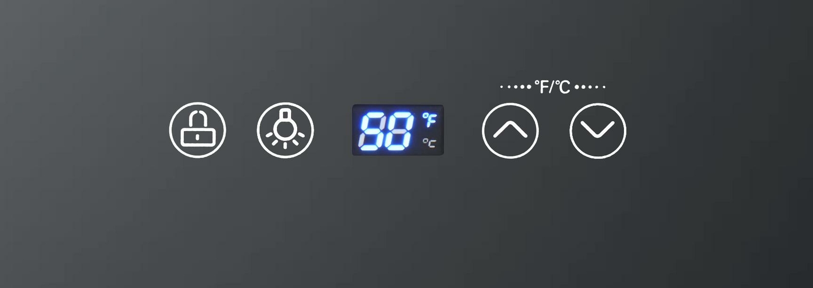 Arctic King Premium 34-Bottle Wine Cooler Touch Control LED Lighting Black NEW