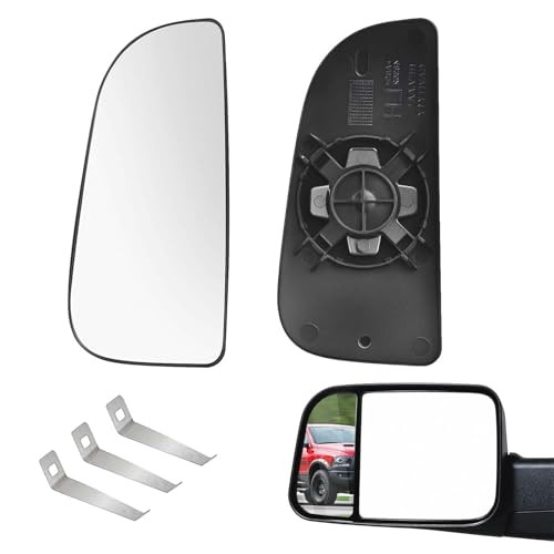 Compatible with 2010-2020 Dodge Ram 1500 2500 Driver Side Lower Mirror Glass