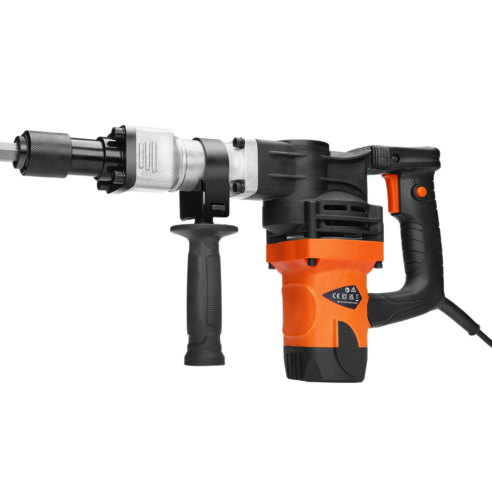 VEVOR Demolition Jack Hammer Concrete Breaker 1400W Electric Hammer 2 Chisel Bit