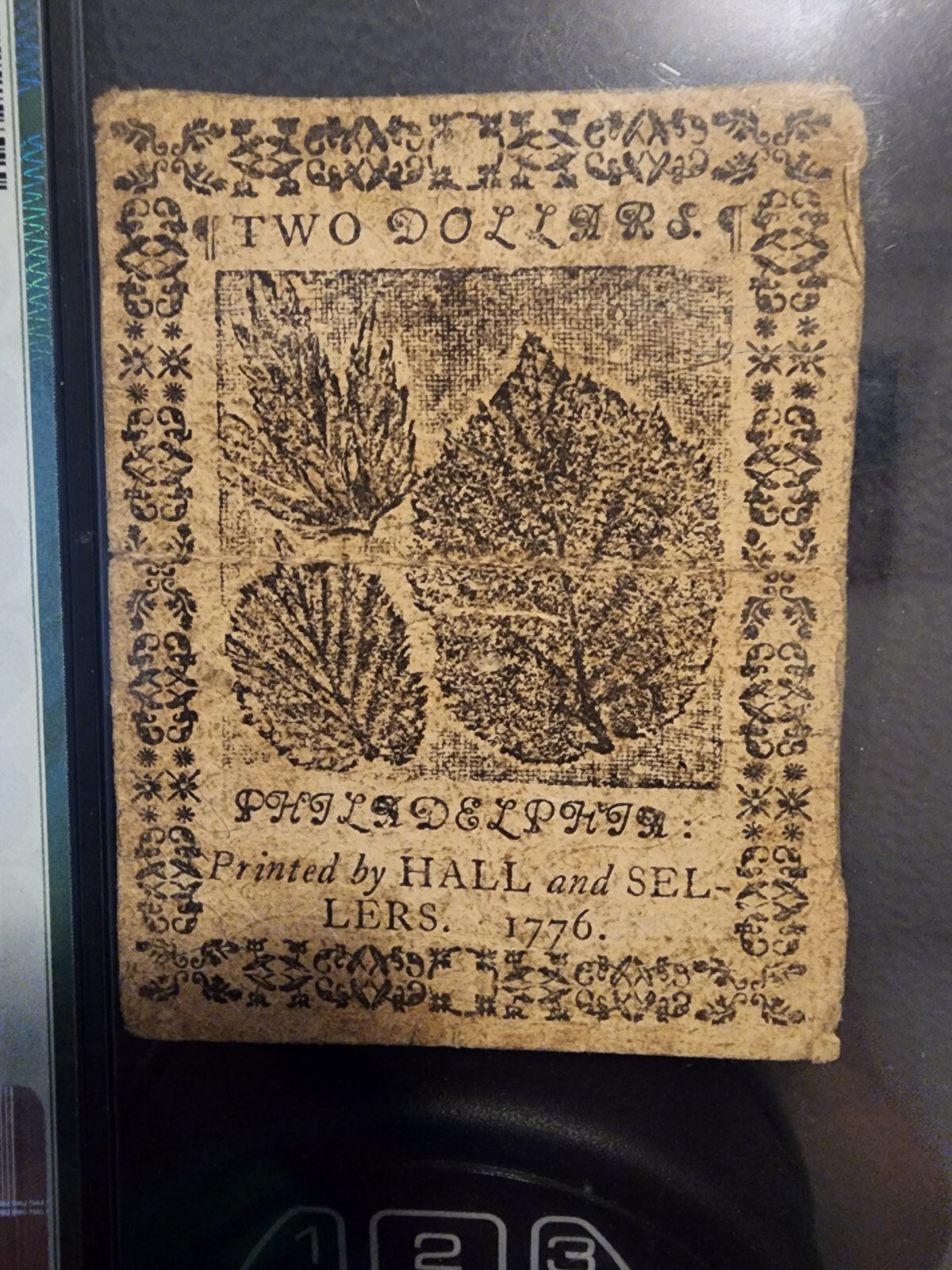 February 17, 1776 continental currency $2 PMG VF25 Fr#CC-24 Philadelphia