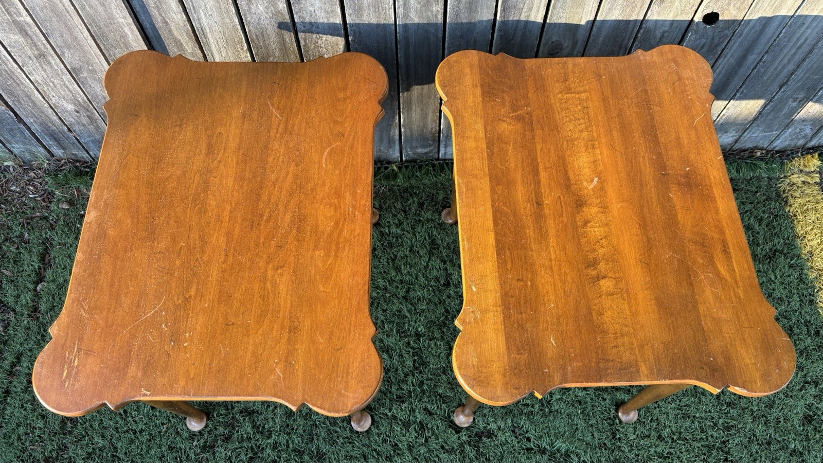 ETHAN ALLEN Maple Colonial Early American Country French Heirloom Nightstands