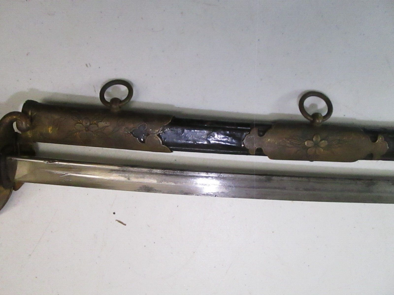 WWII JAPANESE NAVY OFFICERS PARADE SWORD WITH SCABBARD #Y58