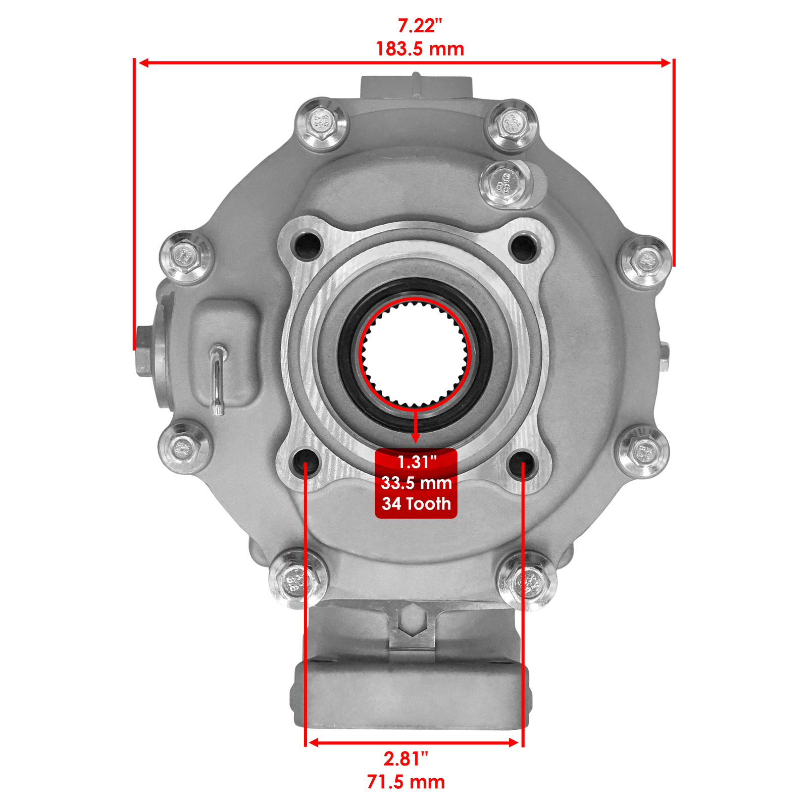 Caltric Rear Differential For Honda Sportrax 250 TRX250EX 2001-07 41300-HN6-010