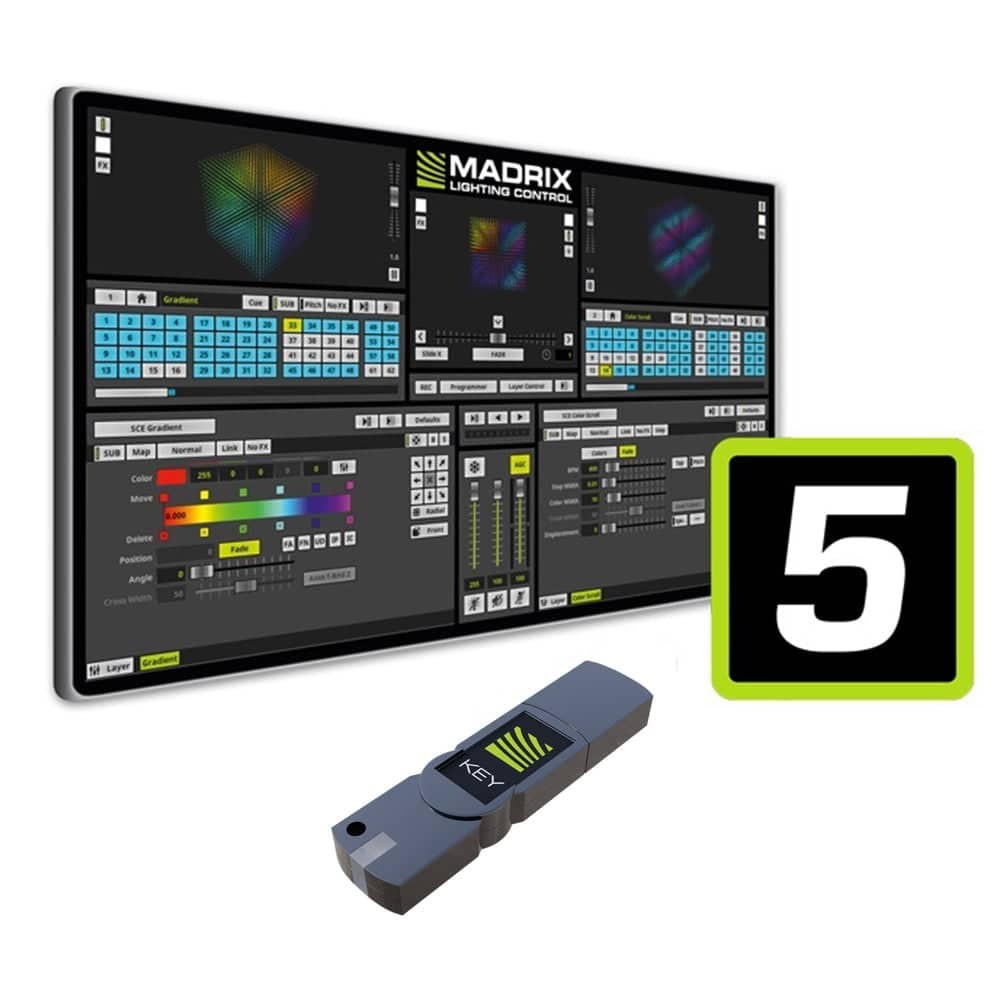 MADRIX 5 License start + Key, 2 DMX Universes (Open Box)
