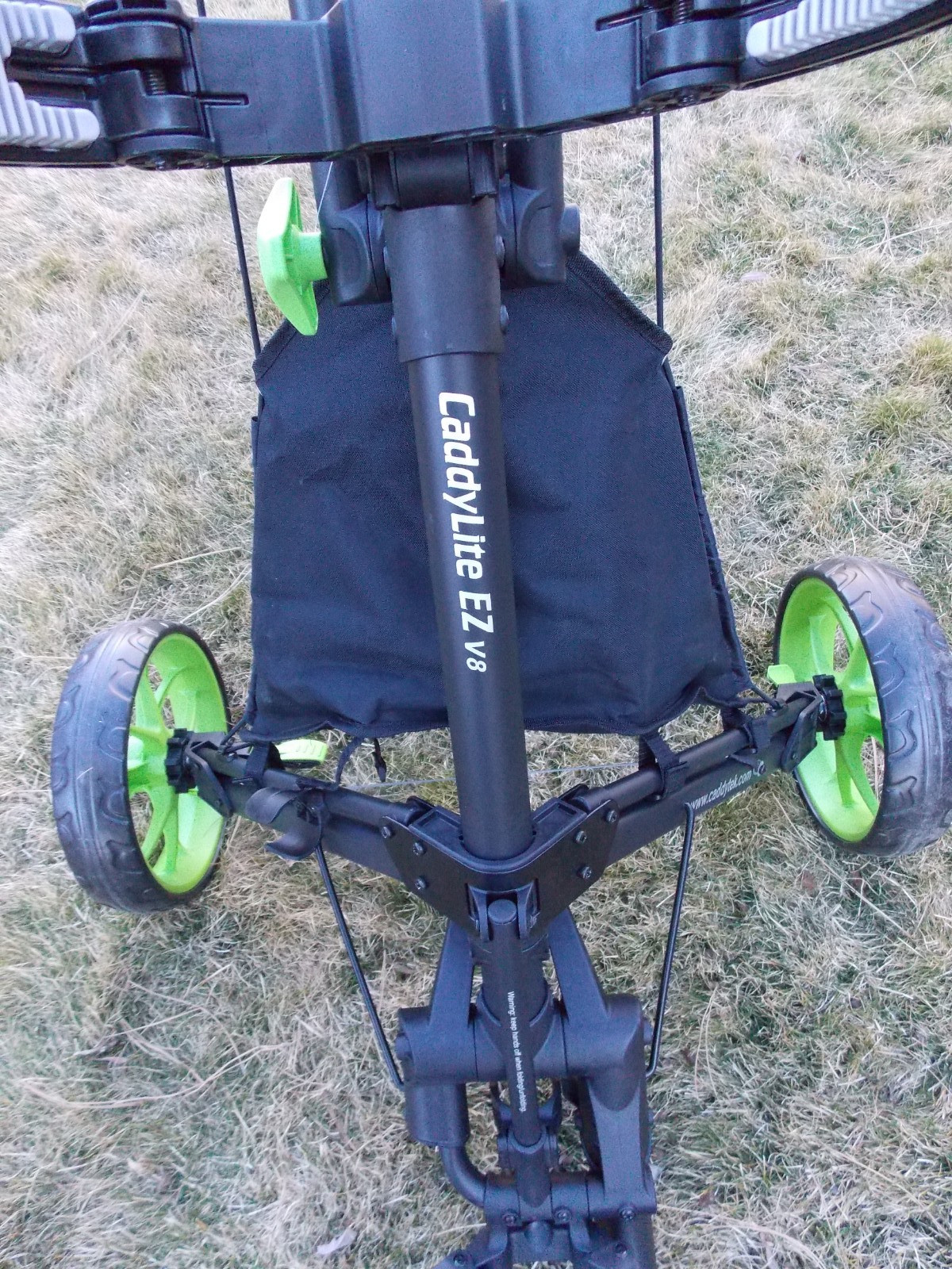 New CaddyTek Golf CaddyLite EZ Fold V8 3-Wheel Push Cart