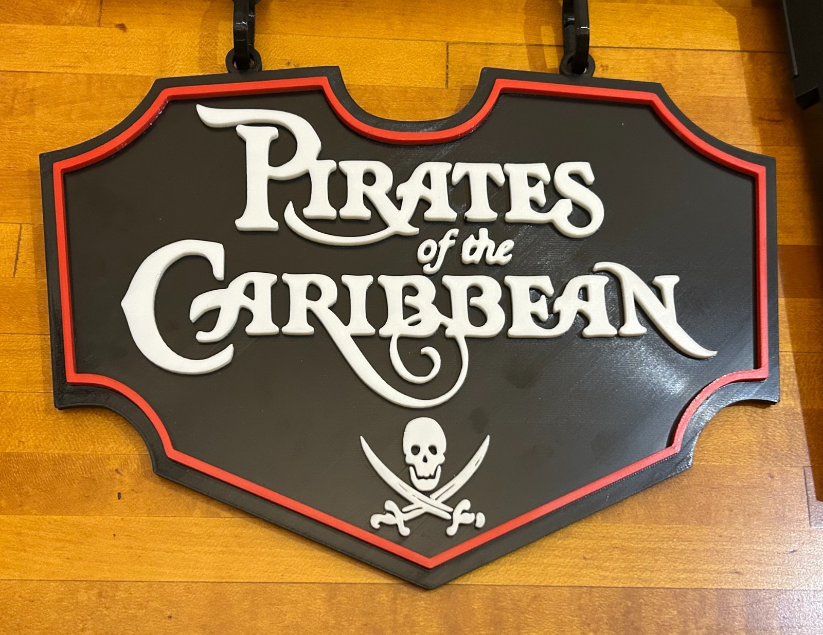 Pirates of the Caribbean Hanging Sign Disney Ride Inspired Fan Art Decor Wall