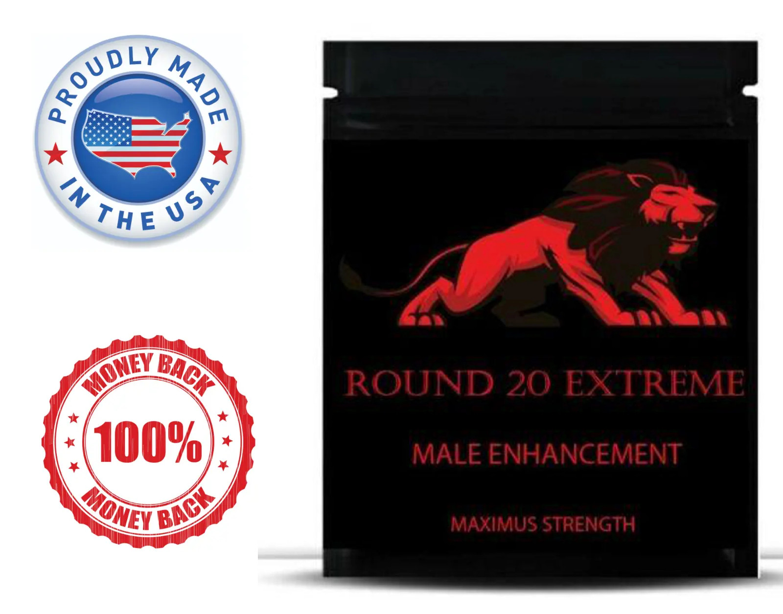 Male Enhancing Support Supplement, ROUND 20 EXTREME, ENLARGE,MENT - 12 TABLET