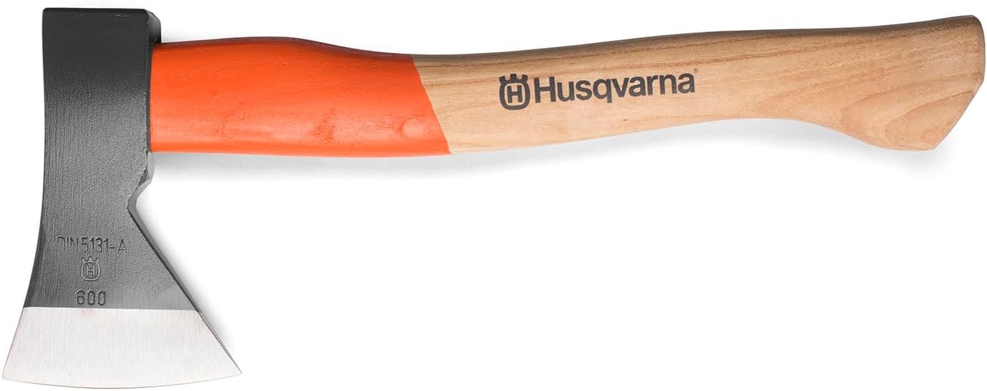 Husqvarna 14-Inch Multipurpose Axe, Felling Axe with Ash Wood Handle and Forged