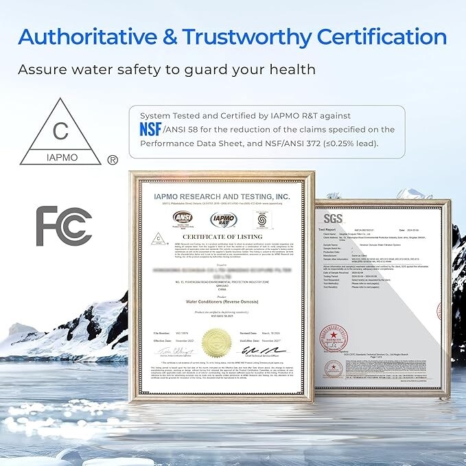 Waterdrop X12 Alkaline Mineral pH+ Reverse Osmosis System,1200 GPD Fast Flow RO