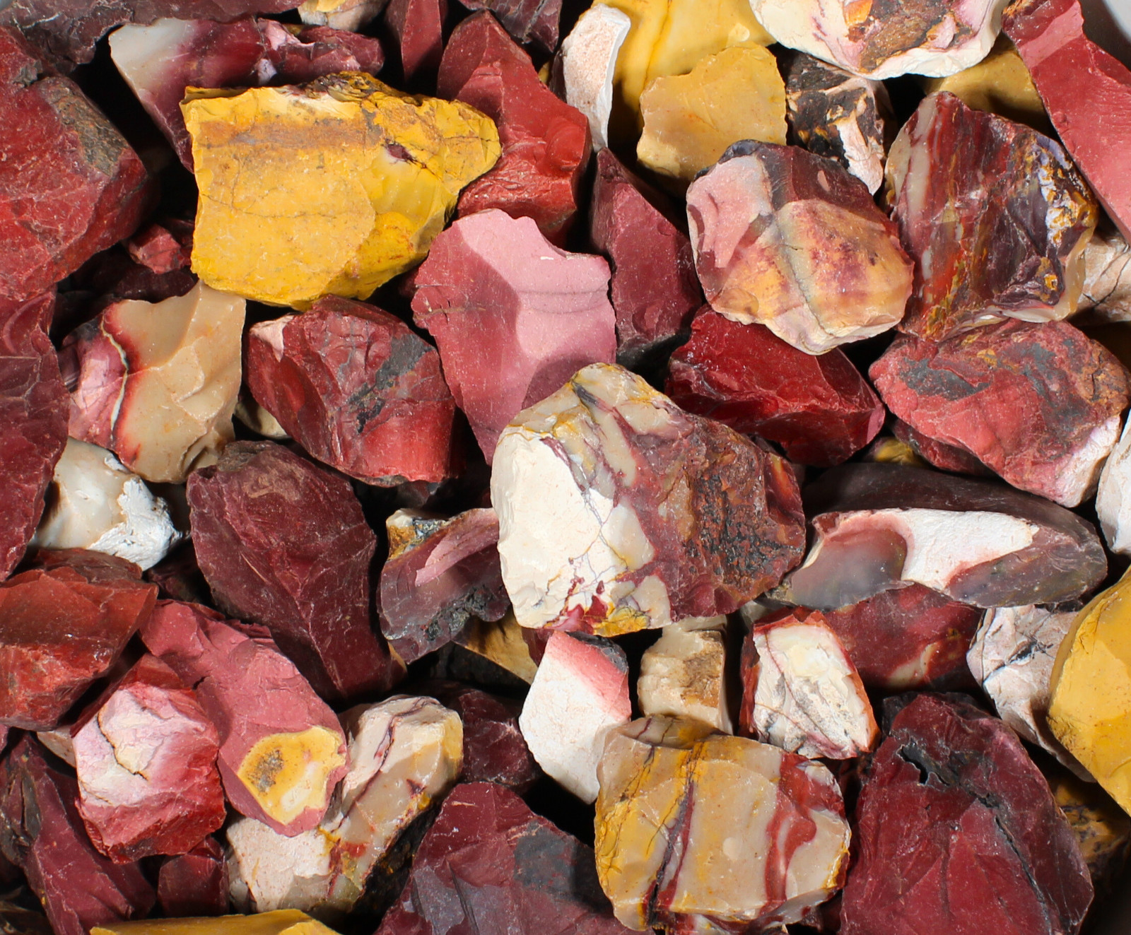 Mookaite Jasper - Rough Rocks for Tumbling - Bulk Wholesale options