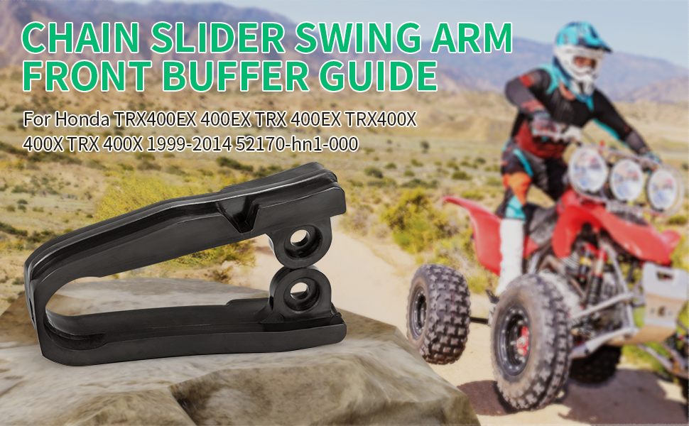 Chain Slider Swing Arm Front Buffer Guide For Honda TRX 400EX TRX 400X 1999-2014