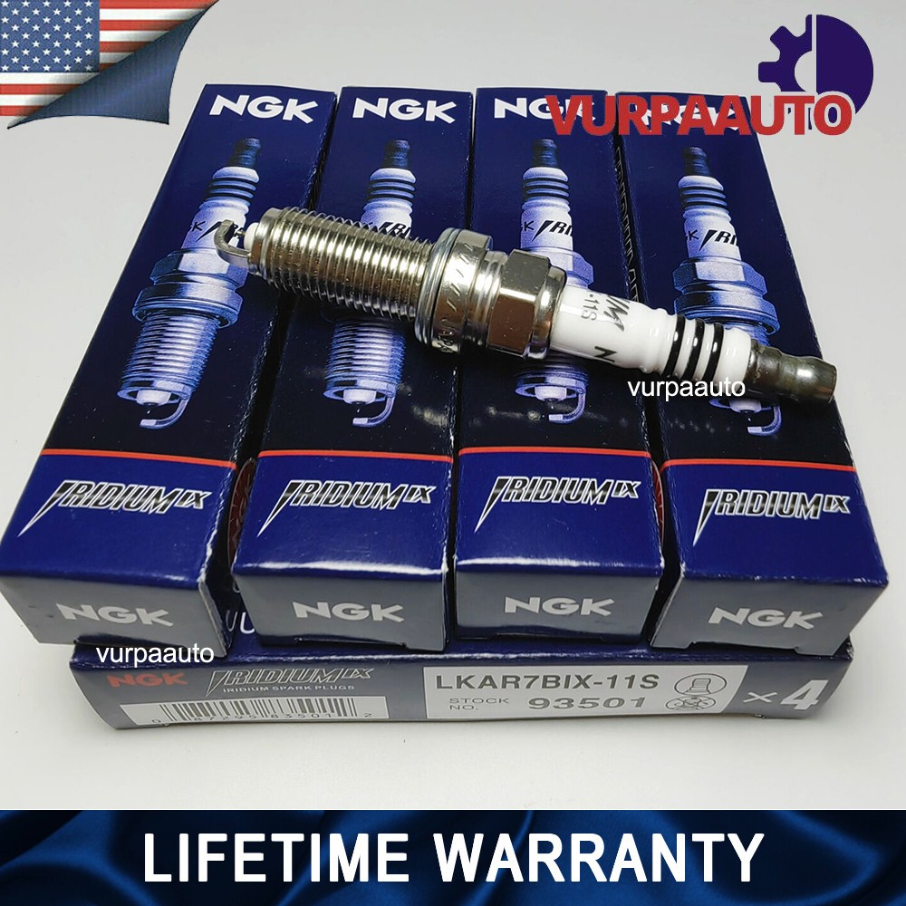 4pcs OEM NEW Iridium IX Spark Plugs 93501 LKAR7BIX11S For NGK Acura Honda Mazda