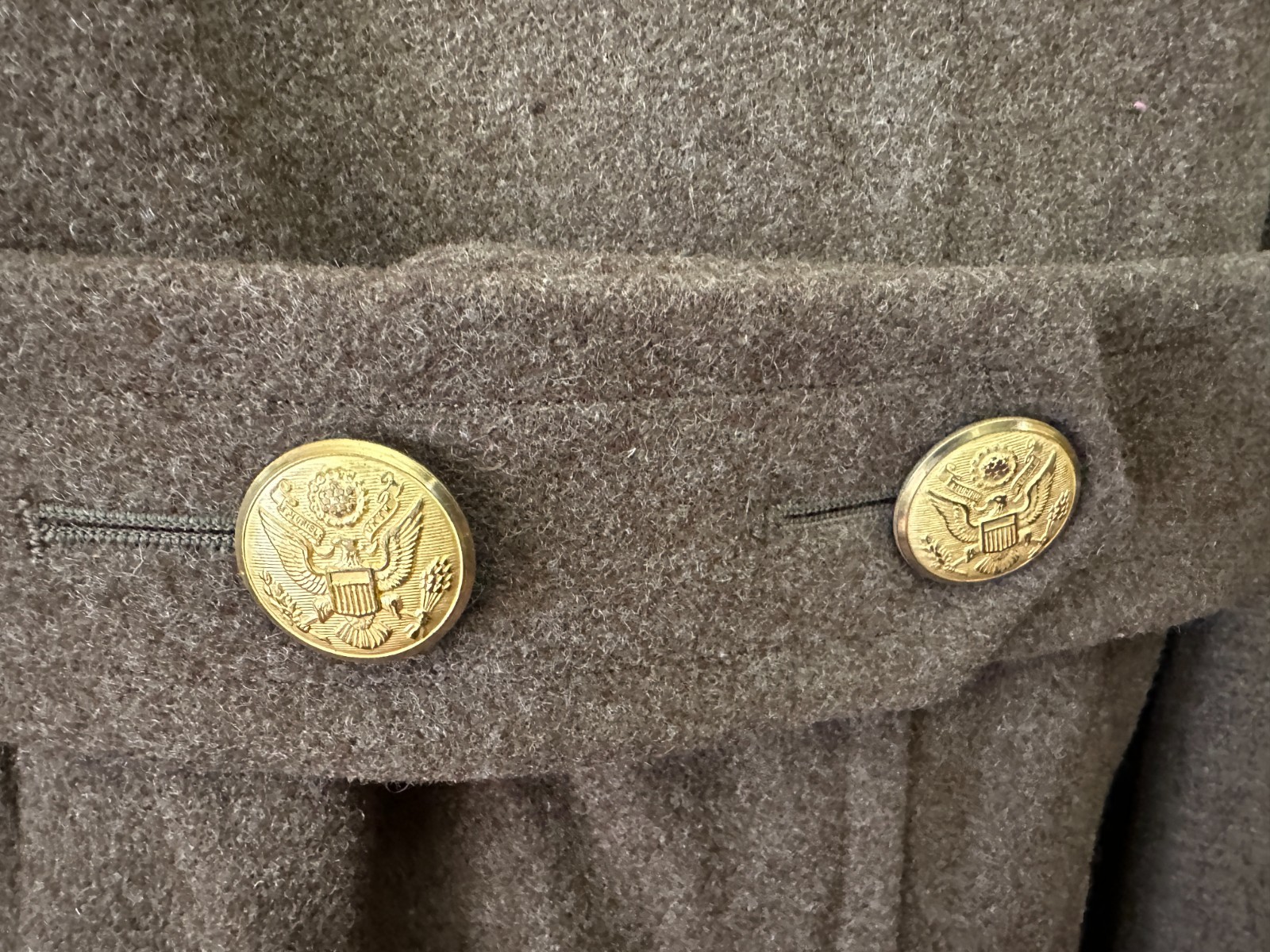 WWII 63rd Infantry Div Named Officer Uniform Overcoat Jacket Ribbon Medal Photo