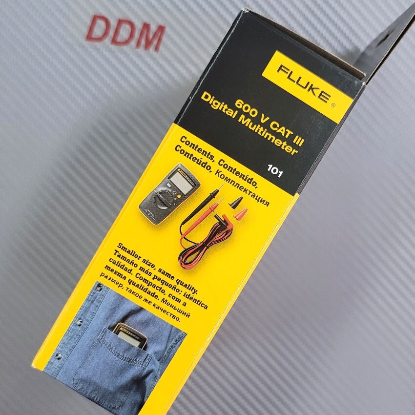 Fluke 101 Basic Digital Multimeter Pocket Portable AC DC Tester