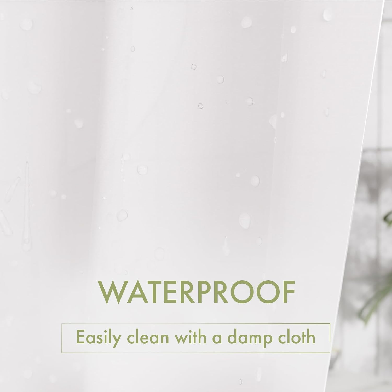 Extra Long Shower Curtain Liner, White Shower Curtain Liner 84 Inches Long, 72X8