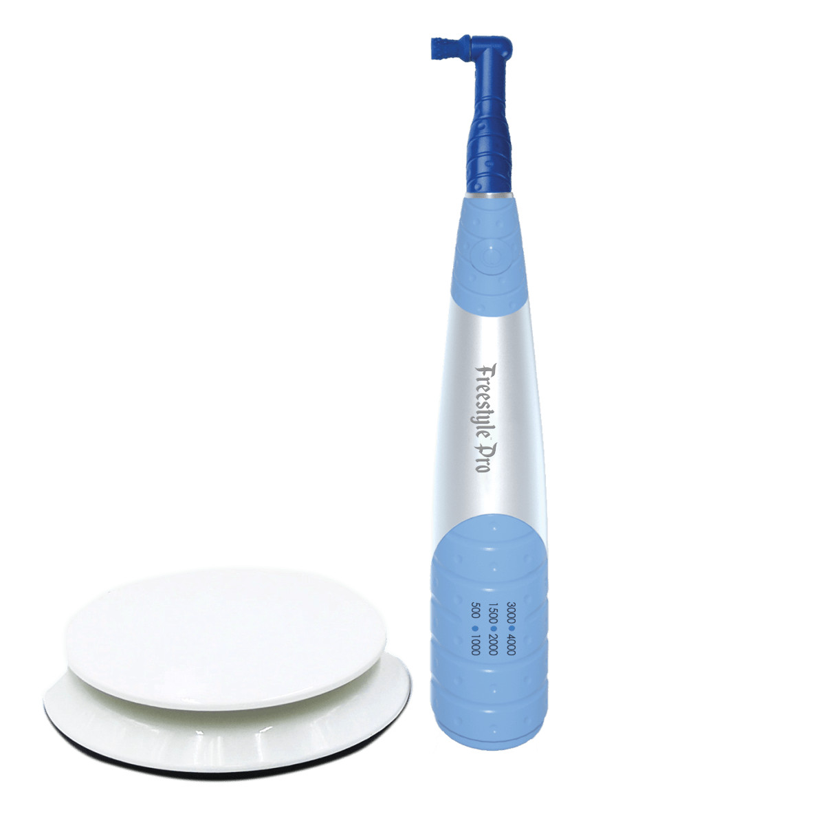 Cordless Hygiene Handpiece. Pedal, 3 sleeves and fits any prophy angles Hygiene+