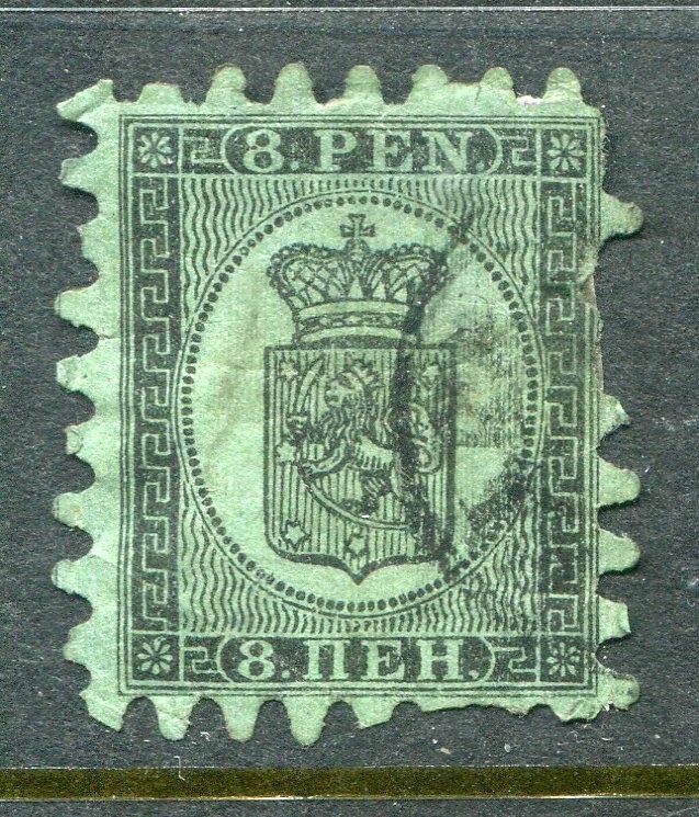 Finland #7 Coat of Arms 8 P. [Used]