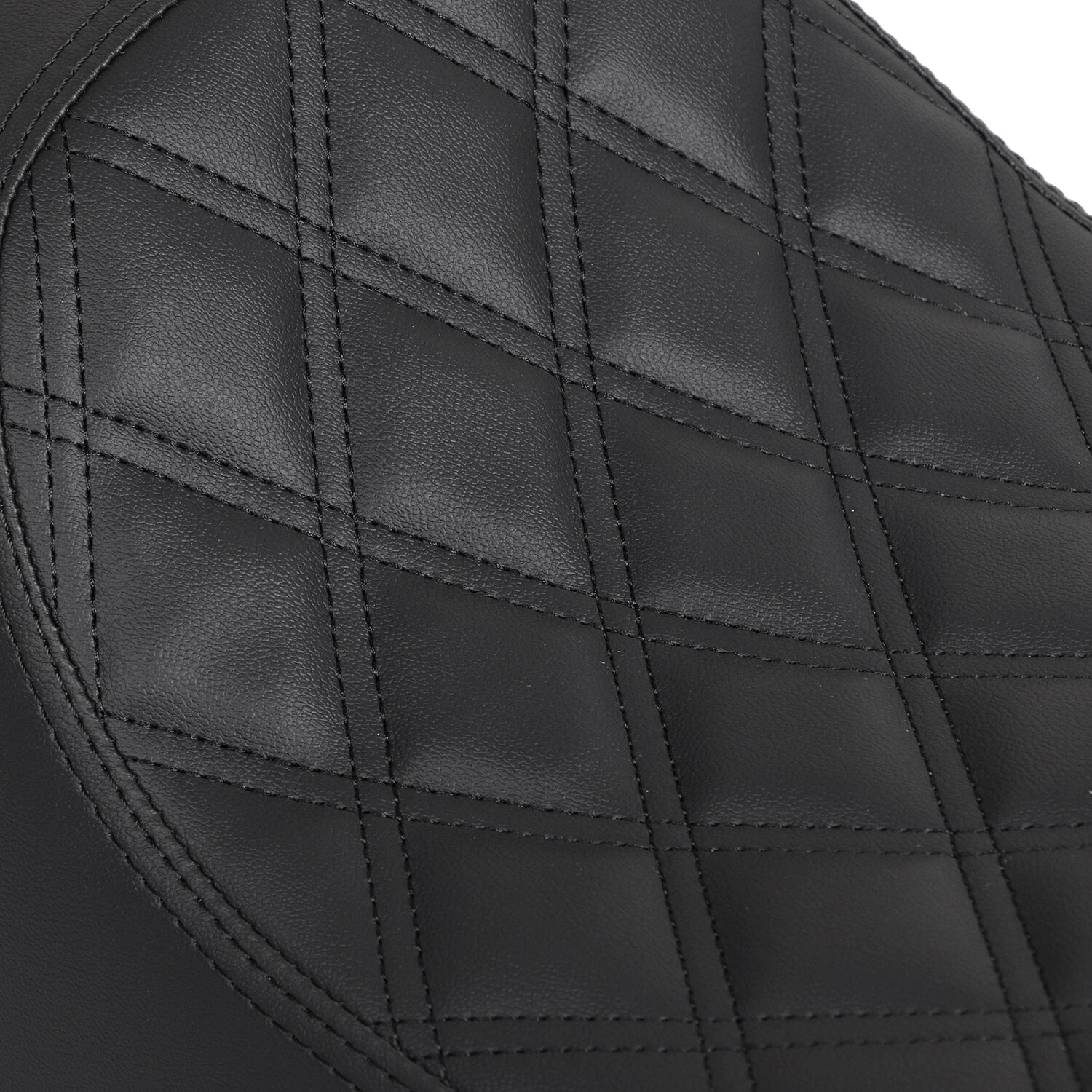 Black Driver Passenger Extended Two-Up Seat For Harley Road King FLHR 1997-2007