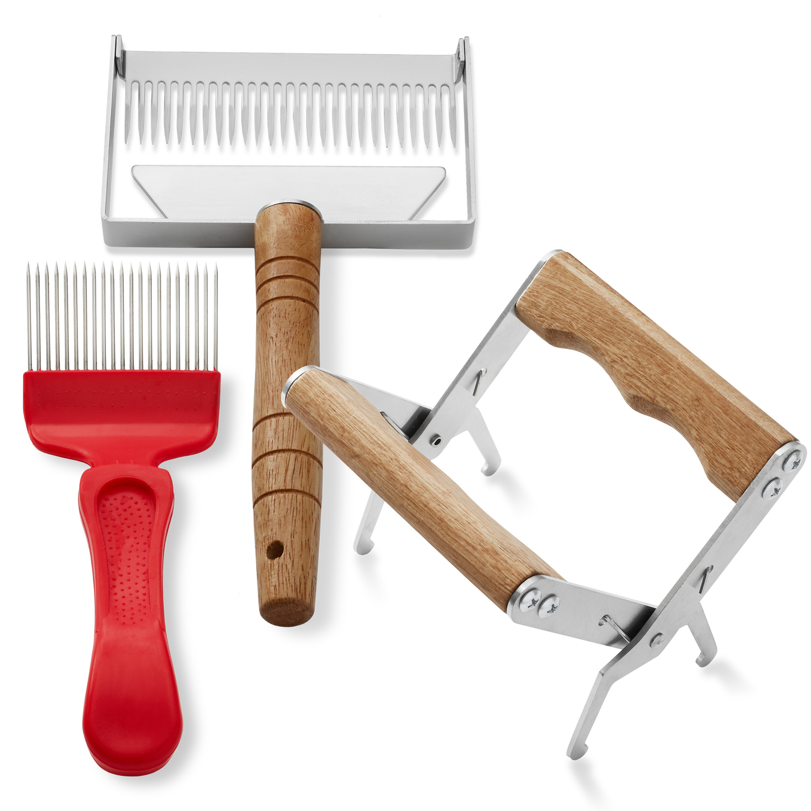 12 PC Beekeeping Tool Kit - Bee Brush Cage Frame Grip Beekeeper Starter Supplies