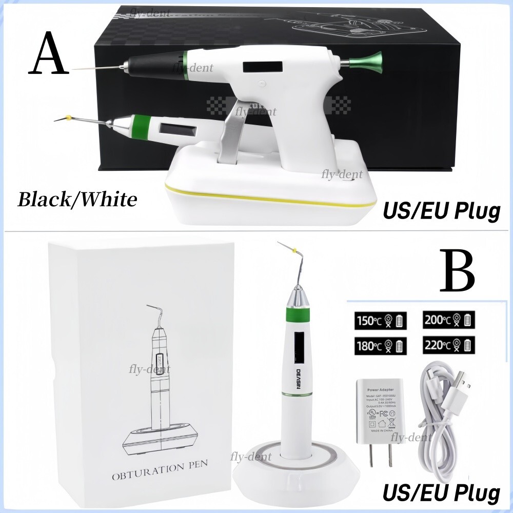 Dental Endo Wireless Gutta Percha Pen Heated Tips Plugger Obturation Gun System