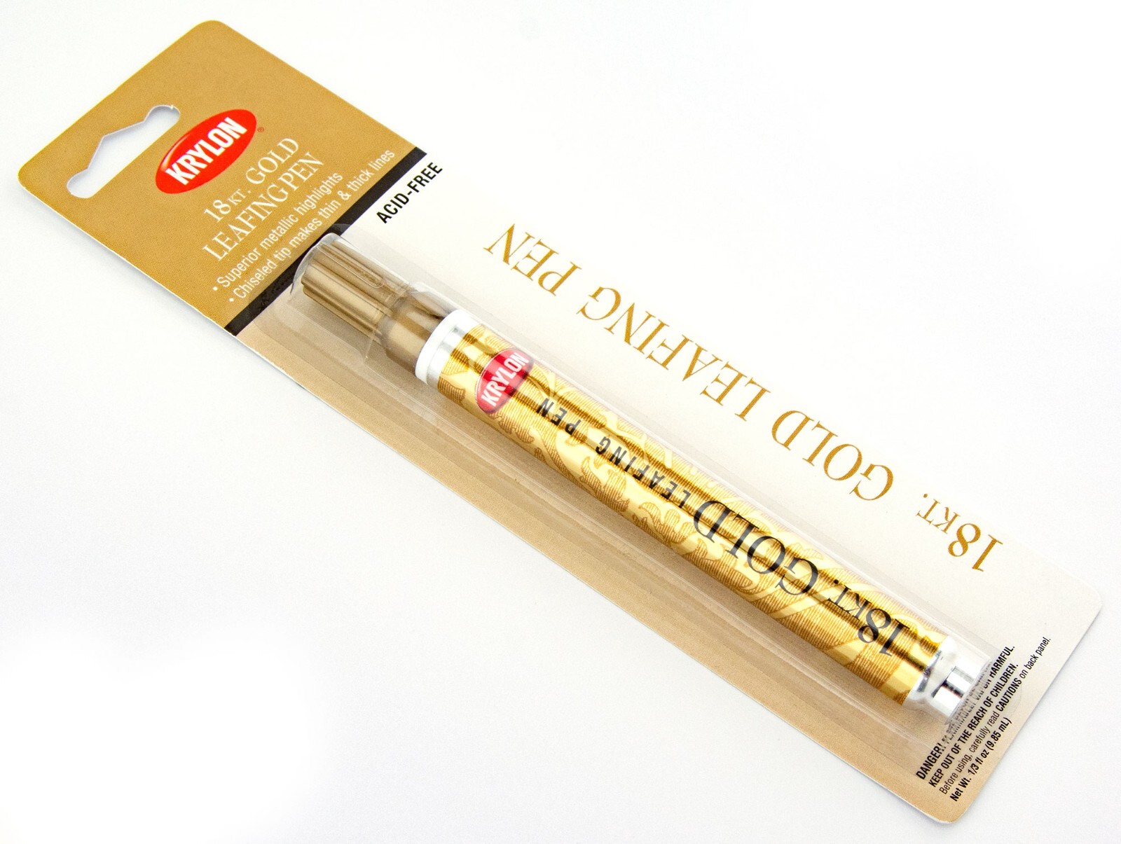 Krylon 18Kt Gold Metallic Leafing Pen Paint Marker Chisel Tip 18K 18 Karat