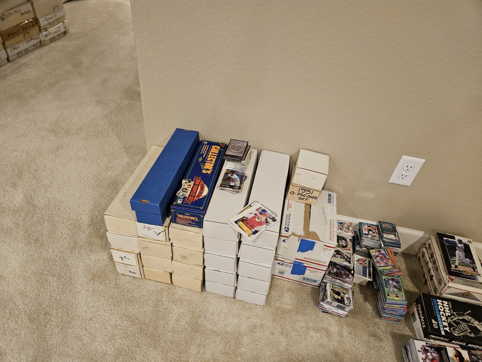 Used Sports Card 3000ct Box Lot, Pick Your Sport, Free Shipping