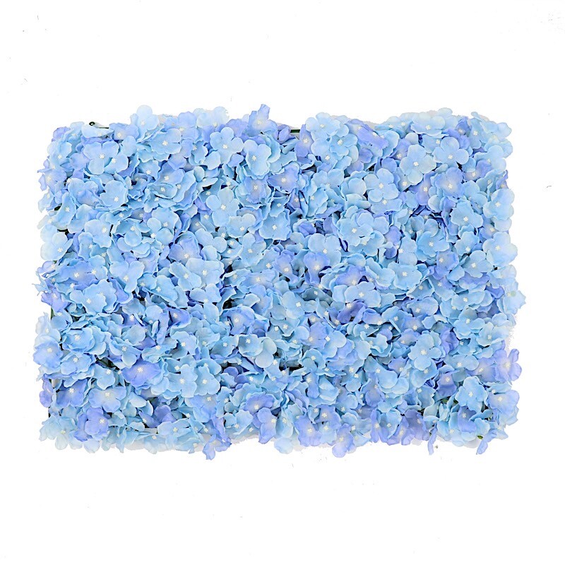 4 Serenity Blue Hydrangea Flowers Mat Wall Backdrop Panels Wedding Decorations