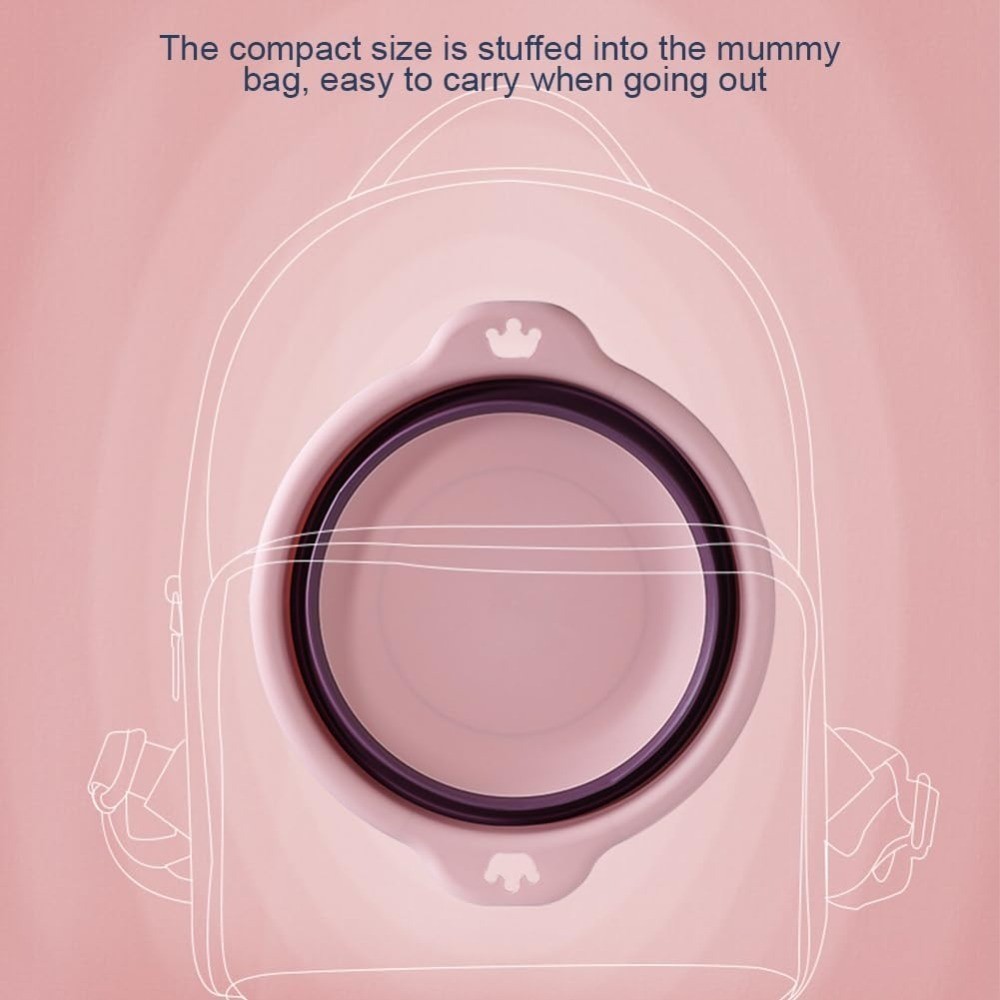 Collapsible Wash Basin Round Folding Portable Sink Tub for Laundry Cleaning