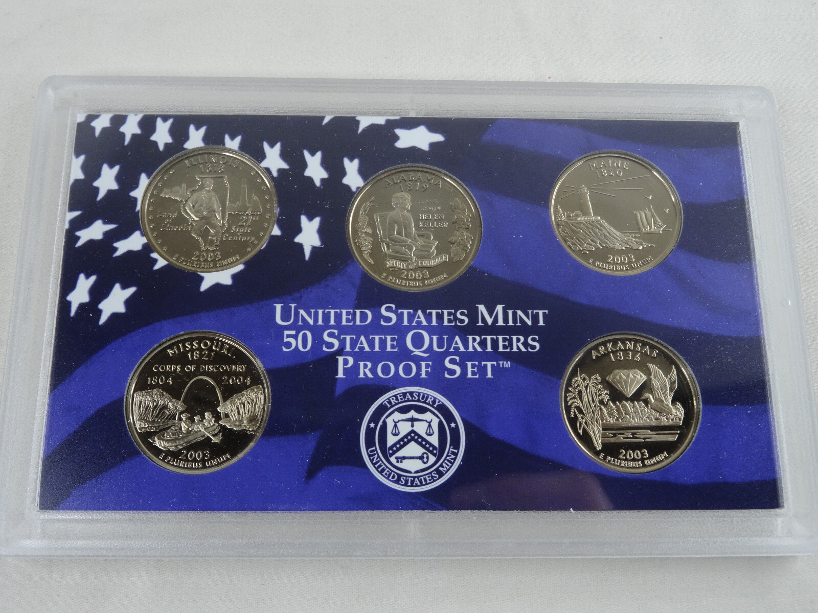 2003-S US Mint Proof Set 10 Coin Set OGP Original Government Packaging COA