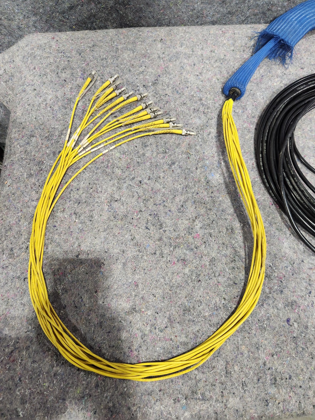 100' OCC DX 12-Strand Broadcast Single Mode ST/ST Bend Tolerant OFNR Fiber Cable