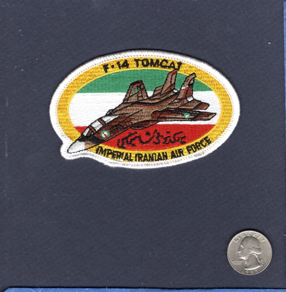IIAF IMPERIAL IRANIAN AIR FORCE Grumman F-14 TOMCAT IRAN Non Navy Squadron Patch