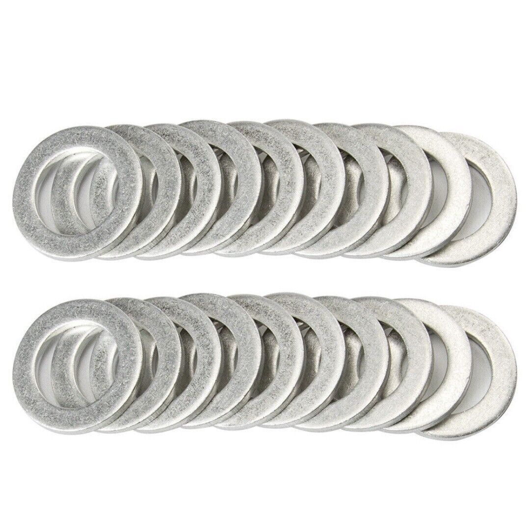 New 20x Oil Pan Drain Plug Washers Gaskets 21513-23001 For Hyundai Kia
