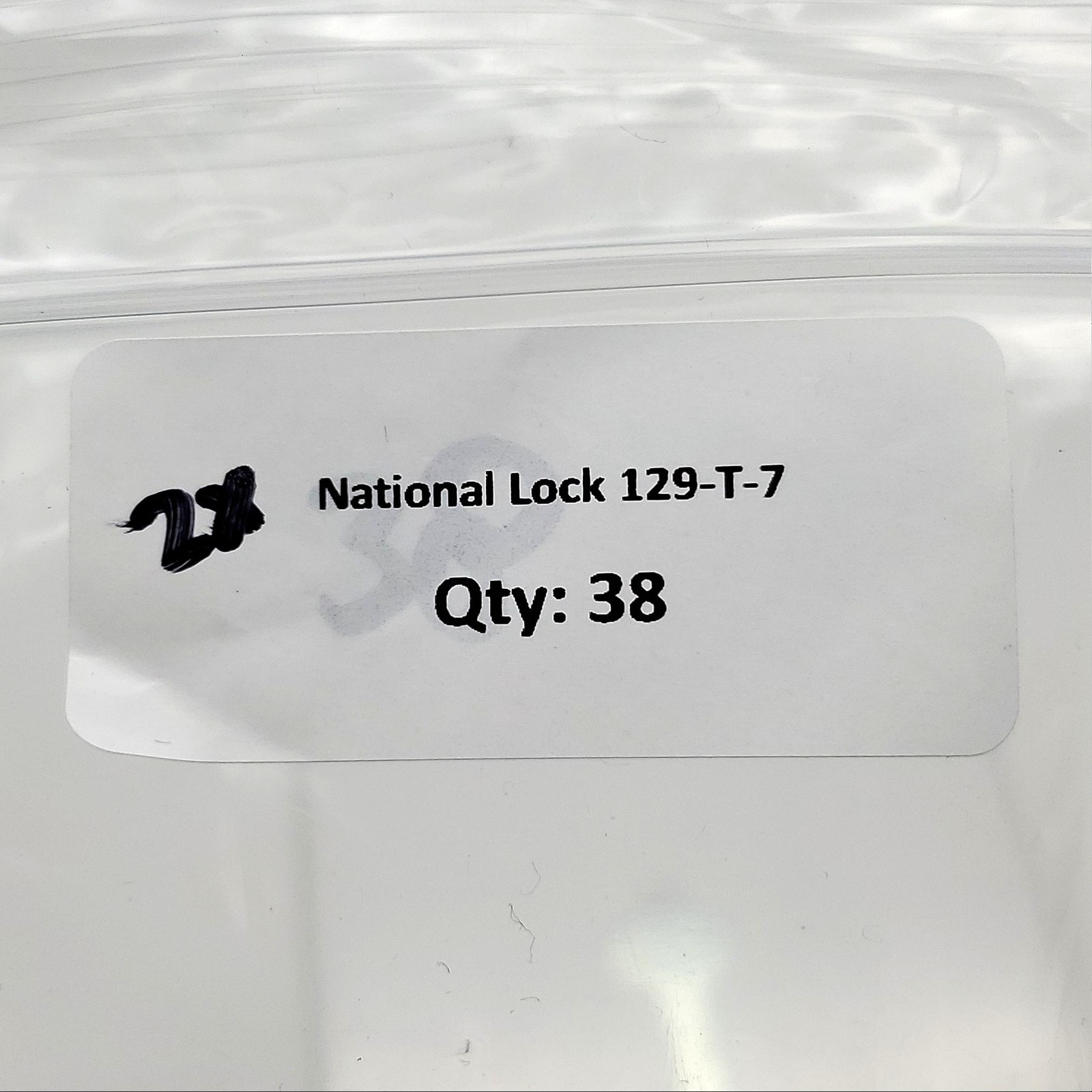 2x National Lock 129-T-7 Trunk Keys .053"T x .30"W Flat Steel NOS