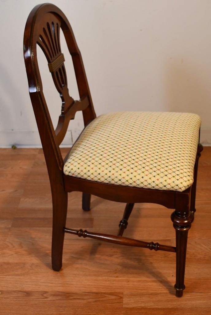 1920s SET of Antique French Satinwood Vanity Makeup table / Chair and Mirror